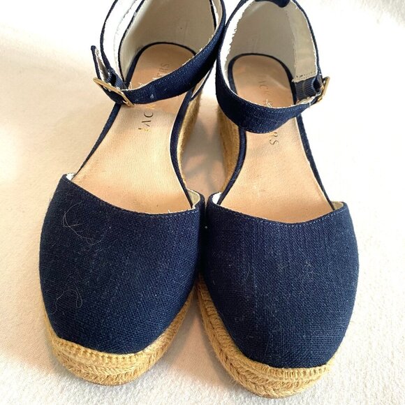Jack Rogers Palmer Espadrilles Womens 8 navy blue - Picture 2 of 8
